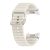 Samsung Galaxy Watch 4 / 5 / 5 Pro / 6 / 7 / FE (40 / 44 / 45mm) / Watch 4 Classic / 6 Classic (42 / 43 / 46mm), szilikon pótszíj, M / L méret, állítható, hullámos kialakítás, izzadtságátló, légáteresztő, sport, krém, gyári