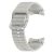 Samsung Galaxy Watch 4 / 5 / 5 Pro / 6 / 7 / FE (40 / 44 / 45mm) / Watch 4 Classic / 6 Classic (42 / 43 / 46mm), szilikon pótszíj, S / M méret, állítható, hullámos kialakítás, izzadtságátló, légáteresztő, sport, ezüst, gyári