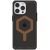 Apple iPhone 15 Pro Max, Műanyag hátlap védőtok, szilikon belső, közepesen ütésálló, Magsafe kompatibilis, UAG Plyo Magsafe, fekete/barna