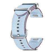   Samsung Galaxy Watch 4 / 5 / 5 Pro / 6 / 7 / FE (40 / 44 / 45mm) / Watch 4 Classic / 6 Classic (42 / 43 / 46mm), textíl pótszíj, M / L méret, állítható, izzadtságátló, vízálló, dupla szíj bújtatóval, kék, gyári