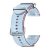 Samsung Galaxy Watch 4 / 5 / 5 Pro / 6 / 7 / FE (40 / 44 / 45mm) / Watch 4 Classic / 6 Classic (42 / 43 / 46mm), textíl pótszíj, M / L méret, állítható, izzadtságátló, vízálló, dupla szíj bújtatóval, kék, gyári