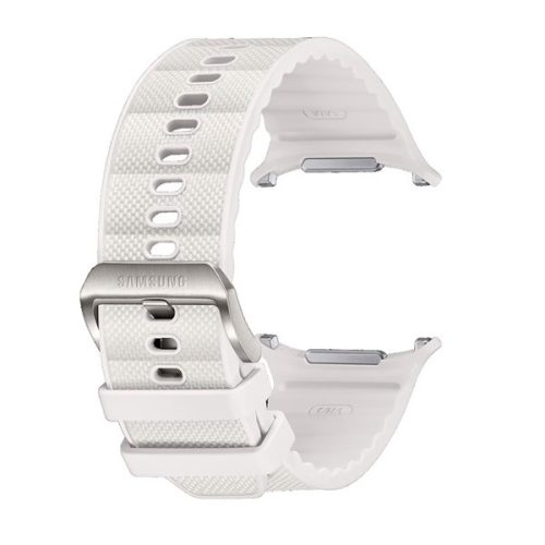 Samsung Galaxy Watch Ultra (47mm) SM-L705, textíl pótszíj, nylon, állítható, légáteresztő, sport, Samsung PeakForm Band, fehér, gyári