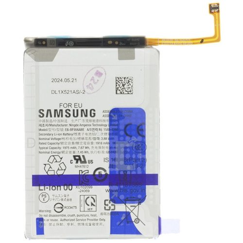 Samsung Galaxy Z Fold6 SM-F956B, Akkumulátor, 1975 mAh, Li-Ion, gyári