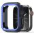 Apple Watch 10 (42 mm), Műanyag + szilikon védőkeret, szíj nélkül, közepesen ütésálló, Dux Ducis Bamo, sötétkék