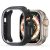 Apple Watch 10 (42 mm), Műanyag + szilikon védőkeret, szíj nélkül, közepesen ütésálló, Dux Ducis Bamo, sötétszürke