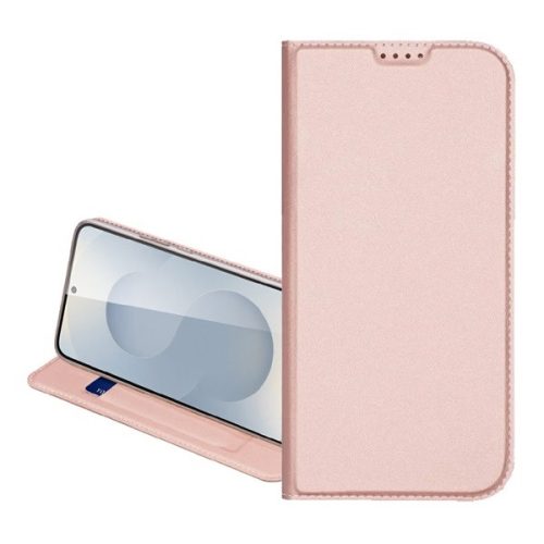 Samsung Galaxy S25 SM-S931, Oldalra nyíló tok, stand, Dux Ducis, vörösarany