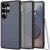 Samsung Galaxy S25 Ultra SM-S938, Műanyag hátlap védőtok + szilikon keret, Spigen Ultra Hybrid Matte, áttetsző/fekete