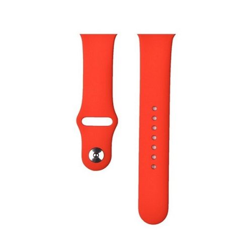 Apple Watch 4-6, SE, SE (2022) (38 / 40 mm) / Watch 7-9 (41 mm) / Watch 10 (42 mm), szilikon pótszíj, állítható, Devia Delux Sport, piros