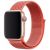Apple Watch 4-6, SE, SE (2022) (38 / 40 mm) / Watch 7-9 (41 mm) / Watch 10 (42 mm), textíl pótszíj, szilikon keret, állítható, Devia Delux Sport3, narancssárga