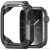 Apple Watch 10 (42 mm), Műanyag + szilikon védőkeret, szíj nélkül, közepesen ütésálló, Dux Ducis Tamo, átlátszó/fekete