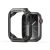 Apple Watch 10 (46 mm), Műanyag + szilikon védőkeret, szíj nélkül, közepesen ütésálló, Dux Ducis Tamo, átlátszó/fekete