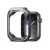 Apple Watch 10 (42 mm), Műanyag + szilikon védőkeret, szíj nélkül, közepesen ütésálló, Dux Ducis Tamo, átlátszó/sötétkék