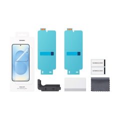   Samsung Galaxy S25 SM-S931, Kijelzővédő fólia (az íves részre nem hajlik rá!), Clear Prémium, gyári, 2 db / csomag