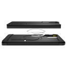 Samsung Galaxy S25 Ultra SM-S938, Szilikon tok + műanyag hátlap, Magsafe töltővel kompatibilis, kitámasztóval, Spigen Tough Armor Mag, fekete