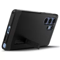   Samsung Galaxy S25 Ultra SM-S938, Szilikon tok + műanyag hátlap, Magsafe töltővel kompatibilis, kitámasztóval, Spigen Tough Armor Mag, fekete