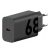 Hálózati töltő adapter, 68W, USB Type-C aljzat, PD, GaN, gyorstöltés, Motorola TurboPower, fekete, gyári