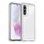 Samsung Galaxy A36 5G SM-A366B, Műanyag hátlap védőtok + szilikon keret, közepesen ütésálló, átlátszó hátlap, átlátszó