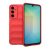 Samsung Galaxy A56 5G SM-A566B, Szilikon tok, közepesen ütésálló, 3D minta, piros