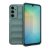 Samsung Galaxy A56 5G SM-A566B, Szilikon tok, közepesen ütésálló, 3D minta, sötétzöld