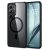 Samsung Galaxy S25 Plus SM-S936, Szilikon tok, közepesen ütésálló, légpárnás sarok, Magsafe kompatibilis, ESR Classic Hybrid HaloLock, átlátszó/fekete