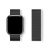 Apple Watch 4-6, SE, SE (2022) (38 / 40 mm) / Watch 7-9 (41 mm) / Watch 10 (42 mm), fém pótszíj, mágneses zár, milánói stílus, fekete
