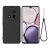 Huawei Honor Magic 7 Lite / X9c / X60 Pro, Szilikon tok, mikrofiber belső, kézpánttal, fekete