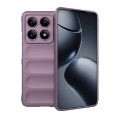   Xiaomi Redmi Note 14 Pro 5G (Global) / Poco X7, Szilikon tok, közepesen ütésálló, 3D minta, lila