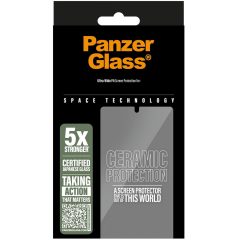   Samsung Galaxy S25 SM-S931, Kijelzővédő fólia, ütésálló fólia (az íves részre is!), Tempered Glass (edzett üveg), 3D Full Cover, Panzerglass Ceramic Protection, Clear