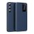 Samsung Galaxy S25 Ultra SM-S938, Oldalra nyíló tok, hívás mutatóval, kártyatartóval, Smart View Cover, sötétkék