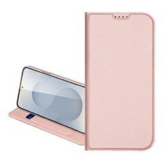   Apple iPhone 16e, Oldalra nyíló tok, stand, Dux Ducis, vörösarany