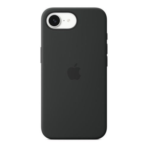 Apple iPhone 16e, Szilikon tok, fekete, gyári