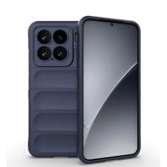   Xiaomi 15, Szilikon tok, közepesen ütésálló, 3D minta, sötétkék