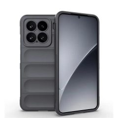   Xiaomi 15, Szilikon tok, közepesen ütésálló, 3D minta, sötétszürke