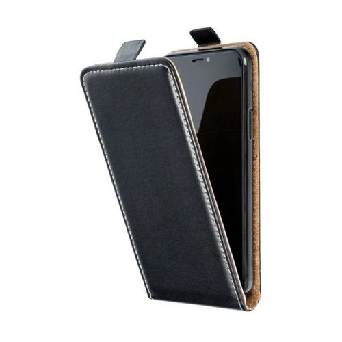 Xiaomi Redmi Note 14 Pro 4G (Global), Forcell lenyitható bőrtok, Slim Flexi, felfelé nyíló - kinyitható, fekete