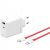 Hálózati töltő adapter, 120W, USB aljzat, USB Type-C aljzat, USB Type-C - USB Type-C kábellel, gyorstöltés, PD, QC, PPS, GaN, OnePlus SuperVooc, fehér, gyári
