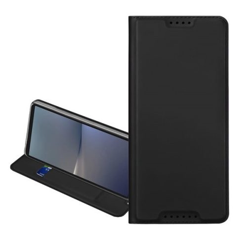 Oppo Reno13 F 4G / Reno13 F 5G, Oldalra nyíló tok, stand, Dux Ducis, fekete
