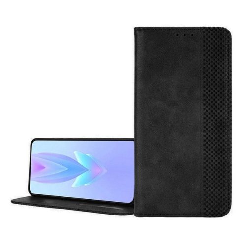 Huawei Nova 13, Oldalra nyíló tok, stand, mozaik minta, fekete