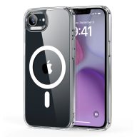   Apple iPhone 16e / 17e, Szilikon tok, közepesen ütésálló, légpárnás sarok, Magsafe kompatibilis, ESR Classic Hybrid HaloLock, átlátszó