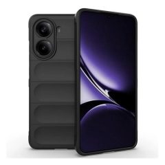   Xiaomi Poco X7 Pro, Szilikon tok, közepesen ütésálló, 3D minta, fekete