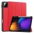 Xiaomi Pad 7 (11.2) / Pad 7 Pro (11.2), mappa tok, Trifold, érintőceruza tartó, piros