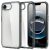Apple iPhone 16e, Műanyag hátlap védőtok + szilikon keret, Spigen Ultra Hybrid, átlátszó/füst