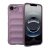 Apple iPhone 16e, Szilikon tok, közepesen ütésálló, 3D minta, lila