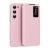 Samsung Galaxy A55 5G SM-A556B, Oldalra nyíló tok, hívás mutatóval, kártyatartóval, Smart View Cover, rózsaszín