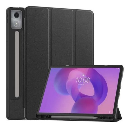 Lenovo Idea Tab Pro (12.7) TB-373, mappa tok, Trifold, érintőceruza tartó, fekete