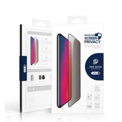   Samsung Galaxy S25 Ultra SM-S938, Kijelzővédő fólia, ütésálló fólia (az íves részre is!), Tempered Glass (edzett üveg), betekintés elleni védelem, Dux Ducis Privacy, fekete