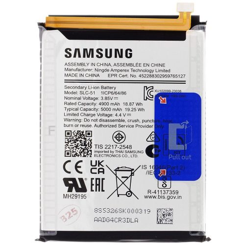 Samsung Galaxy A05s SM-A057F, Akkumulátor, 5000 mAh, Li-Ion, gyári