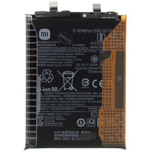 Xiaomi Redmi Turbo 3 / Poco F6, Akkumulátor, 5000 mAh, Li-Ion Polymer, gyári