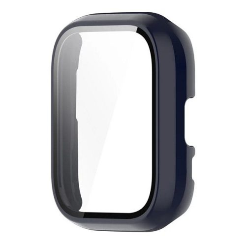 Amazfit Bip 6, Műanyag védőkeret, kijelzővédő üveggel, közepesen ütésálló, szíj nélkül, sötétkék