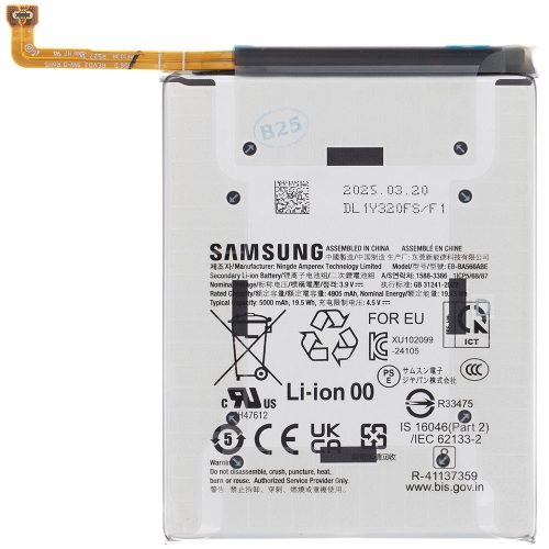 Samsung Galaxy A36 5G / A56 5G SM-A366B / A566B, Akkumulátor, 5000 mAh, Li-Ion, gyári