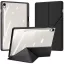 Samsung Galaxy Tab S9 FE (10.9) / Tab S10 FE (10.9) / Tab S10 Lite (10.9), mappa tok, érintőceruza tartó, levehető előlap, Origami Smart Case, Dux Ducis Magi, átlátszó/fekete